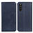 Leather Case Stands Flip Cover Holder A02D for Sony Xperia 10 III SO-52B Blue