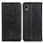 Leather Case Stands Flip Cover Holder A02D for Sony Xperia Ace III SOG08 Black