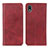 Leather Case Stands Flip Cover Holder A02D for Sony Xperia Ace III SOG08 Red
