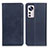 Leather Case Stands Flip Cover Holder A02D for Xiaomi Mi 12 5G Blue