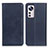 Leather Case Stands Flip Cover Holder A02D for Xiaomi Mi 12 Lite 5G Blue