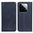 Leather Case Stands Flip Cover Holder A02D for Xiaomi Mi 14 5G Blue