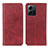 Leather Case Stands Flip Cover Holder A02D for Xiaomi Redmi Note 12 4G Red