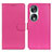 Leather Case Stands Flip Cover Holder A03D for Huawei Honor 90 5G Hot Pink