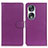 Leather Case Stands Flip Cover Holder A03D for Huawei Honor 90 5G Purple