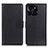 Leather Case Stands Flip Cover Holder A03D for Huawei Honor X6a Black