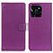 Leather Case Stands Flip Cover Holder A03D for Huawei Honor X6a Purple