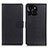Leather Case Stands Flip Cover Holder A03D for Huawei Honor X8b Black