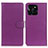 Leather Case Stands Flip Cover Holder A03D for Huawei Honor X8b Purple