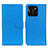 Leather Case Stands Flip Cover Holder A03D for Huawei Honor X8b Sky Blue