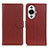 Leather Case Stands Flip Cover Holder A03D for Huawei Nova 11 Brown