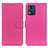 Leather Case Stands Flip Cover Holder A03D for Motorola Moto E13 Hot Pink