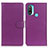 Leather Case Stands Flip Cover Holder A03D for Motorola Moto E30 Purple