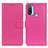 Leather Case Stands Flip Cover Holder A03D for Motorola Moto E40 Hot Pink