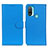 Leather Case Stands Flip Cover Holder A03D for Motorola Moto E40 Sky Blue