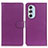 Leather Case Stands Flip Cover Holder A03D for Motorola Moto Edge 30 Pro 5G Purple