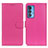 Leather Case Stands Flip Cover Holder A03D for Motorola Moto Edge S Pro 5G Hot Pink