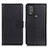 Leather Case Stands Flip Cover Holder A03D for Motorola Moto G Power (2022) Black