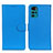 Leather Case Stands Flip Cover Holder A03D for Motorola Moto G22 Sky Blue