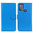 Leather Case Stands Flip Cover Holder A03D for Motorola Moto G50 Sky Blue