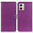 Leather Case Stands Flip Cover Holder A03D for Motorola Moto G53 5G Purple