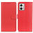 Leather Case Stands Flip Cover Holder A03D for Motorola Moto G53j 5G Red