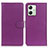 Leather Case Stands Flip Cover Holder A03D for Motorola Moto G54 5G Purple