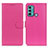 Leather Case Stands Flip Cover Holder A03D for Motorola Moto G60 Hot Pink