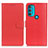 Leather Case Stands Flip Cover Holder A03D for Motorola Moto G71 5G Red