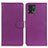 Leather Case Stands Flip Cover Holder A03D for Motorola Moto G72 Purple