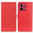 Leather Case Stands Flip Cover Holder A03D for Motorola Moto G84 5G Red