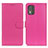 Leather Case Stands Flip Cover Holder A03D for Nokia C02 Hot Pink