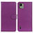 Leather Case Stands Flip Cover Holder A03D for Nokia C110 Purple