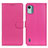 Leather Case Stands Flip Cover Holder A03D for Nokia C12 Hot Pink