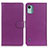 Leather Case Stands Flip Cover Holder A03D for Nokia C12 Plus Purple