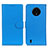 Leather Case Stands Flip Cover Holder A03D for Nokia C200 Sky Blue