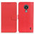 Leather Case Stands Flip Cover Holder A03D for Nokia C21 Red