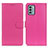 Leather Case Stands Flip Cover Holder A03D for Nokia G22 Hot Pink