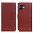 Leather Case Stands Flip Cover Holder A03D for Nothing Phone 2 Brown