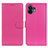 Leather Case Stands Flip Cover Holder A03D for Nothing Phone 2 Hot Pink