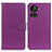 Leather Case Stands Flip Cover Holder A03D for OnePlus 10R 5G Purple