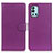 Leather Case Stands Flip Cover Holder A03D for OnePlus 9R 5G Purple