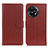 Leather Case Stands Flip Cover Holder A03D for OnePlus Ace 2 Pro 5G Brown