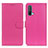 Leather Case Stands Flip Cover Holder A03D for OnePlus Nord CE 5G Hot Pink