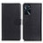 Leather Case Stands Flip Cover Holder A03D for Oppo A16s Black
