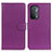 Leather Case Stands Flip Cover Holder A03D for Oppo A54 5G Purple
