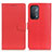 Leather Case Stands Flip Cover Holder A03D for Oppo A54 5G Red