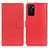 Leather Case Stands Flip Cover Holder A03D for Oppo A55S 5G Red