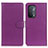 Leather Case Stands Flip Cover Holder A03D for Oppo A74 5G Purple