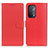 Leather Case Stands Flip Cover Holder A03D for Oppo A74 5G Red